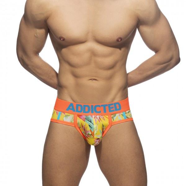 【ADDICTED】PARROTS SWIMDERWEAR  鸚鵡印花囊袋泳裝三角褲 可當泳褲- AD1105-細節圖2