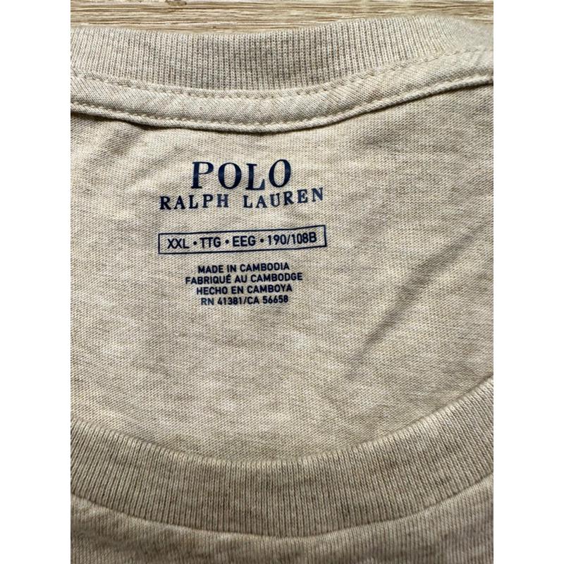 全新正品 Polo Ralph Lauren經典Logo短T Pony小馬休閒短袖T恤 奶茶色 男版XXL號 非青年版-細節圖2