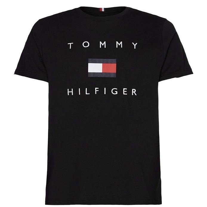 全新正品 Tommy Hilfiger 基本款經典標誌短T 男版短袖上衣 潮T 黑色M號-細節圖5