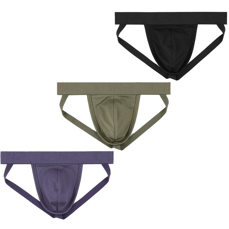 C-IN2 Pro 時尚極簡網狀四向彈性後空三角褲 CIN2運動素色透氣網眼後空內褲 C5925-細節圖2