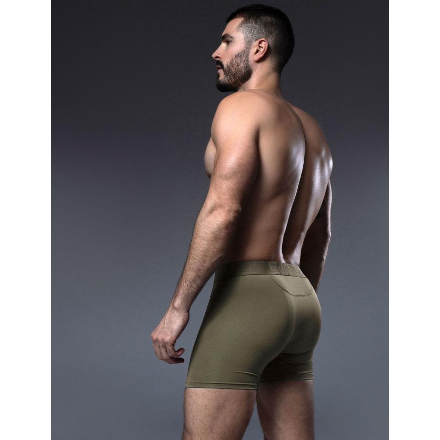 C-IN2 時尚極簡網狀四向彈性長版四角褲 CIN2運動素色網眼長腿平口內褲 莫蘭迪色平角褲 C5934-細節圖2