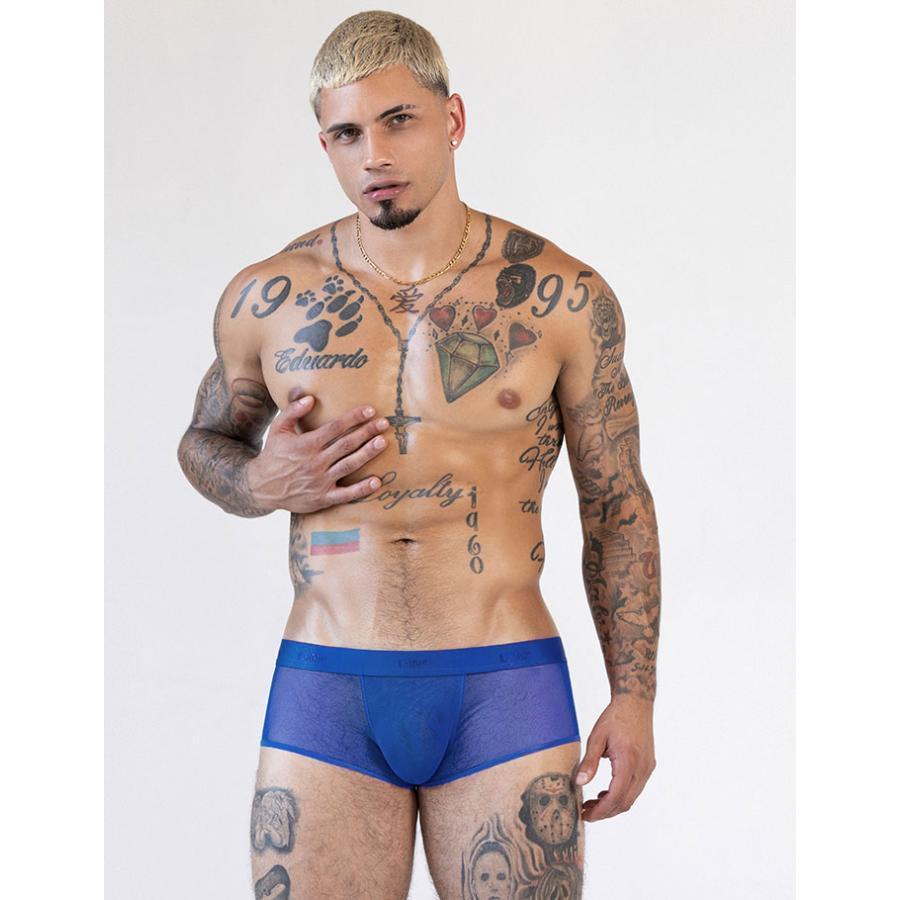 C-IN2 透視感 Sheer 透網低腰四角內褲 CIN2 網眼平口褲 網狀透明平角褲 5768FA-細節圖5