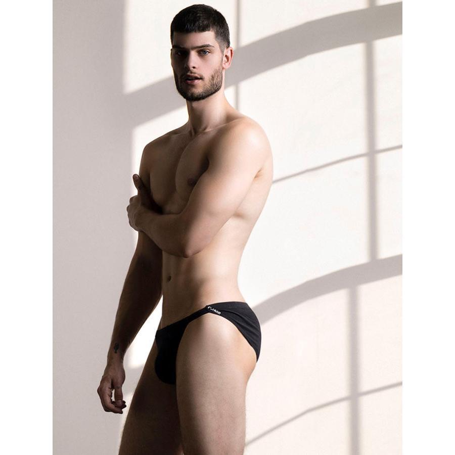 C-IN2 奢華棉莫代爾混紡四向彈性比基尼三角褲 CIN2純色低調運動比基尼內褲 時尚簡單男性內著 C2312-細節圖3