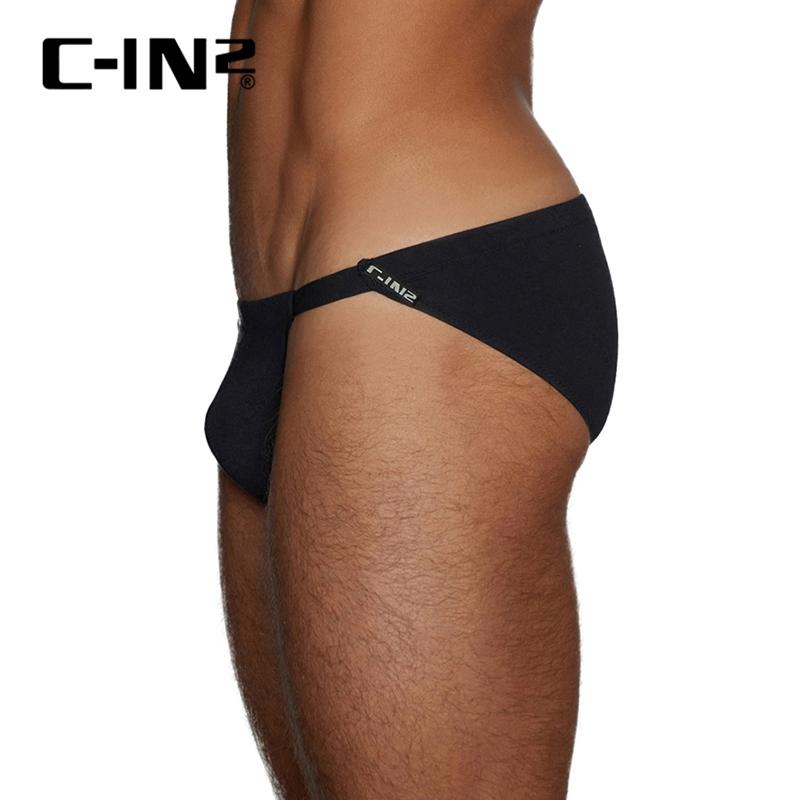 C-IN2 奢華棉莫代爾混紡四向彈性比基尼三角褲 CIN2純色低調運動比基尼內褲 時尚簡單男性內著 C2312-細節圖6