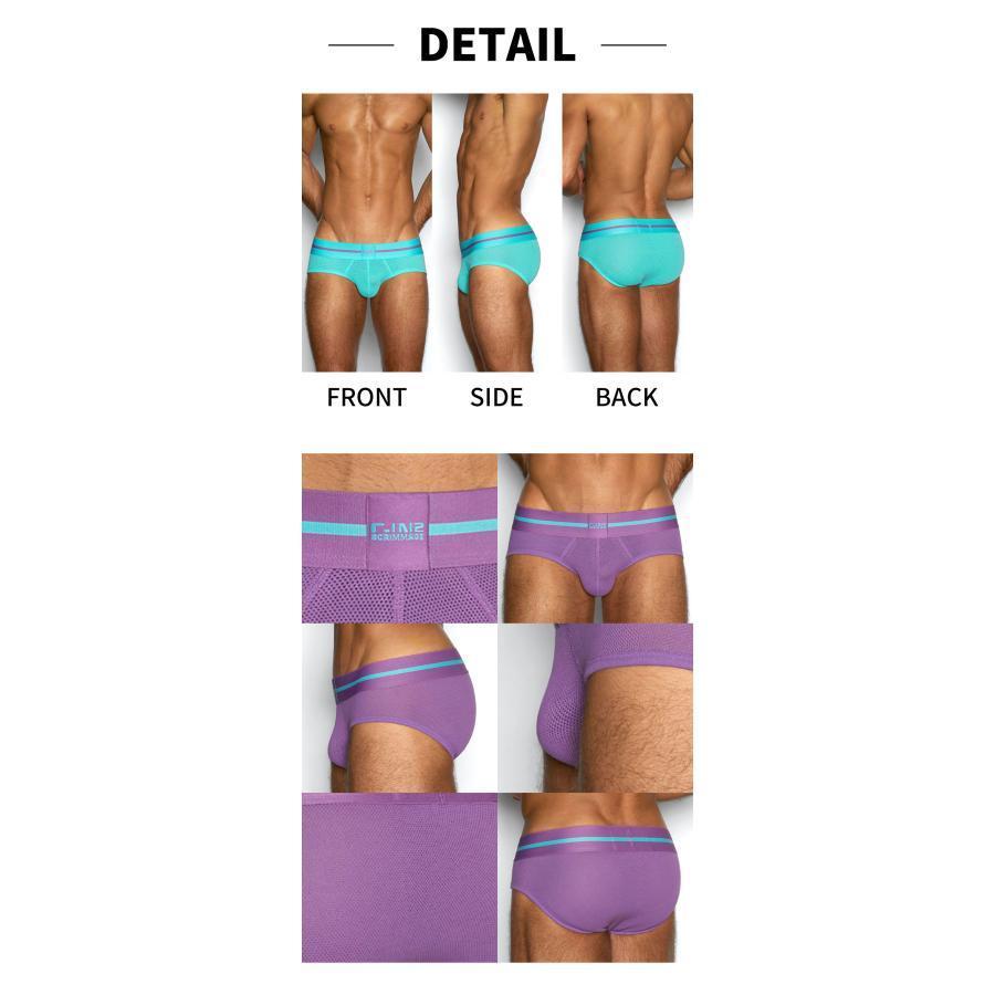 C-IN2 Scrimmage 運動網眼低腰三角褲 CIN2 素色網狀高彈性內褲 舒適時尚 C6843-細節圖8