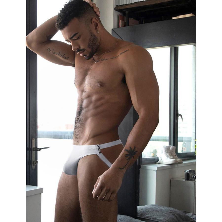 C-IN2 奢華棉莫代爾混紡四向彈性後空內褲 CIN2純色低調運動後空三角褲 簡單時尚 C2325-細節圖4