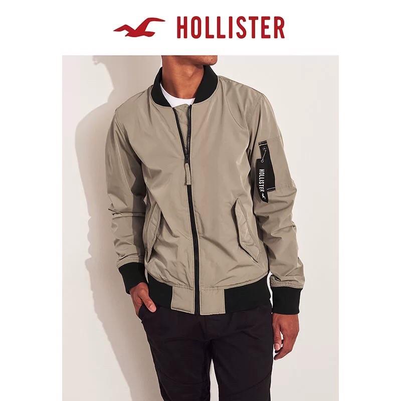 全新正品 Hollister  飛行員夾克外套 海鷗 經典卡其夾克防風外套-細節圖2