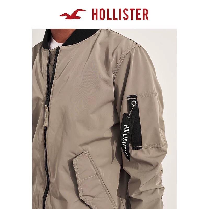 全新正品 Hollister  飛行員夾克外套 海鷗 經典卡其夾克防風外套-細節圖3