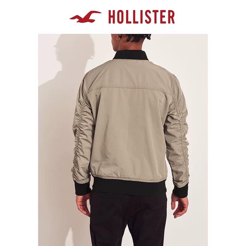 全新正品 Hollister  飛行員夾克外套 海鷗 經典卡其夾克防風外套-細節圖5