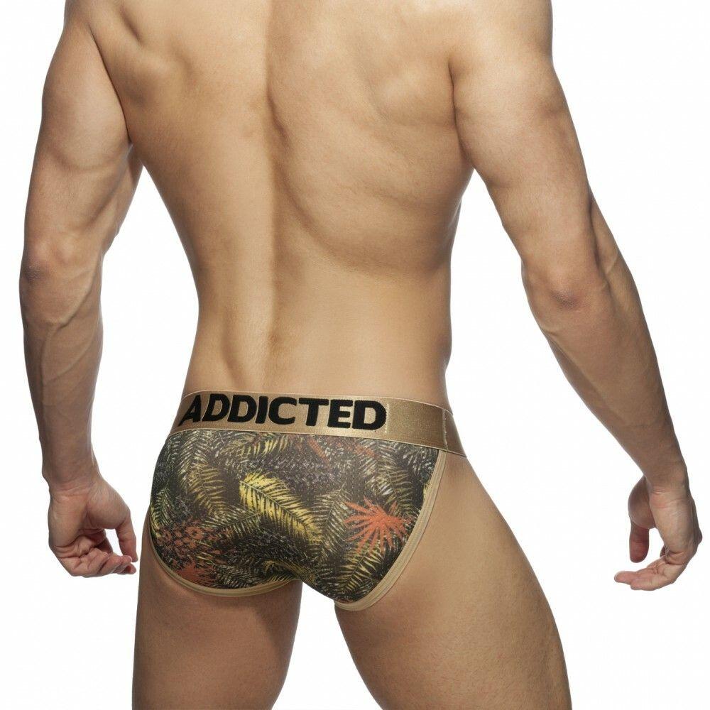 【ADDICTED 】三件組熱帶植物網眼比基尼三角褲 AD囊袋運動三角內褲-AD891P-細節圖7