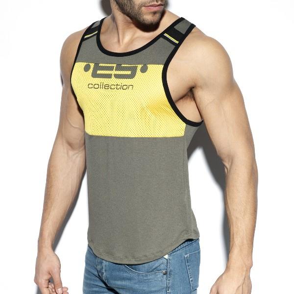 【ES Collection】TS258 經典標誌時尚坦克背心 ES運動健身背心 -《Men Style》-細節圖2