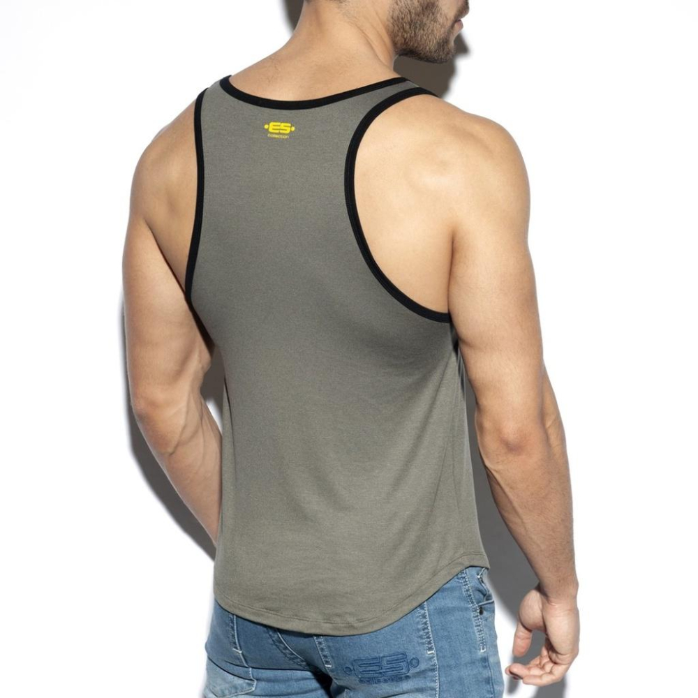 【ES Collection】TS258 經典標誌時尚坦克背心 ES運動健身背心 -《Men Style》-細節圖3