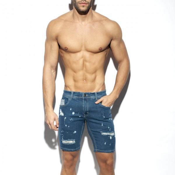 【ES Collection】經典刷色牛仔短褲 ES復古破壞設計低腰運動休閒短褲- ESJ044-細節圖6