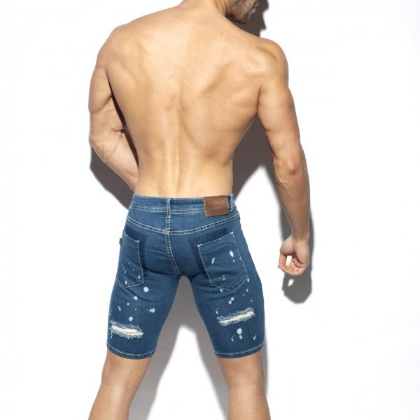 【ES Collection】經典刷色牛仔短褲 ES復古破壞設計低腰運動休閒短褲- ESJ044-細節圖7