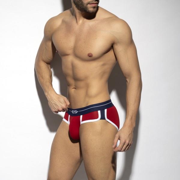 【ES Collection】拚色多採運動三角內褲 ES經典款優質棉三角褲  男性內著 UN2035-細節圖8