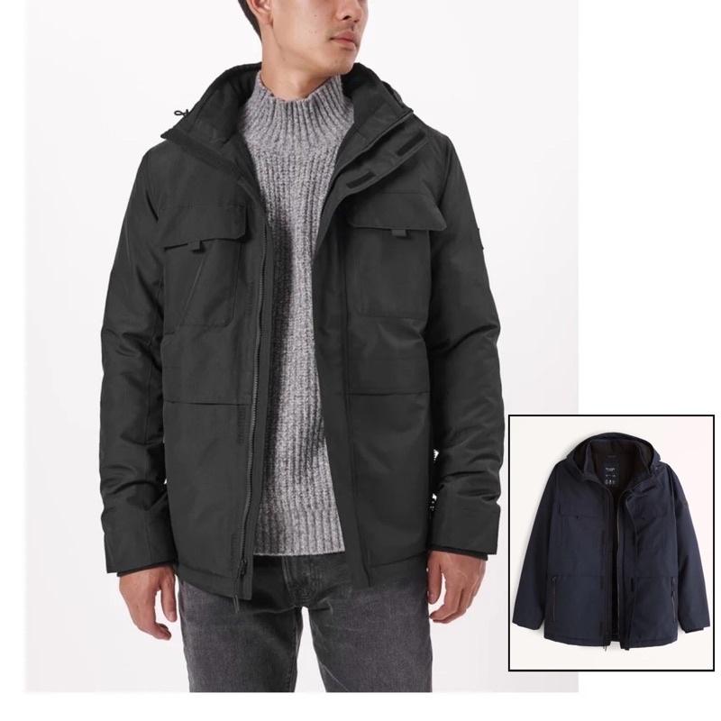 全新正品 A&F 時尚科技款保暖抓絨夾克外套 AF經典夾克風衣連帽外套 防風抗水 男版-細節圖2