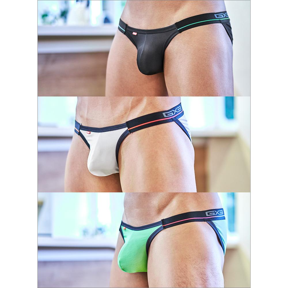 日本 GX3 ULTRA SKIN STRAP比基尼三角內褲 多彩親膚運動三角褲 3件組 K1688-細節圖6