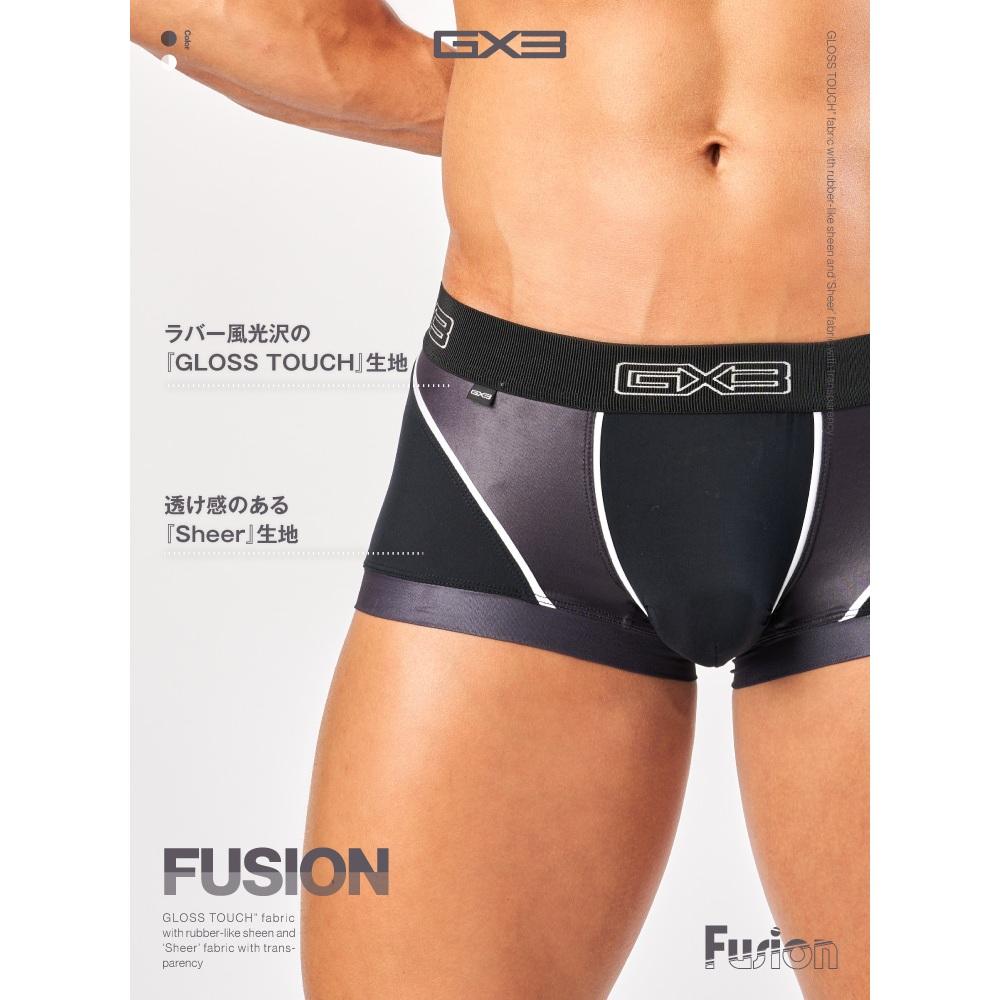 日本 GX3 FUSION 亮澤觸感黑白四角褲 輕薄透明內褲 流線型設計 超薄透視 2入 K2010-細節圖6