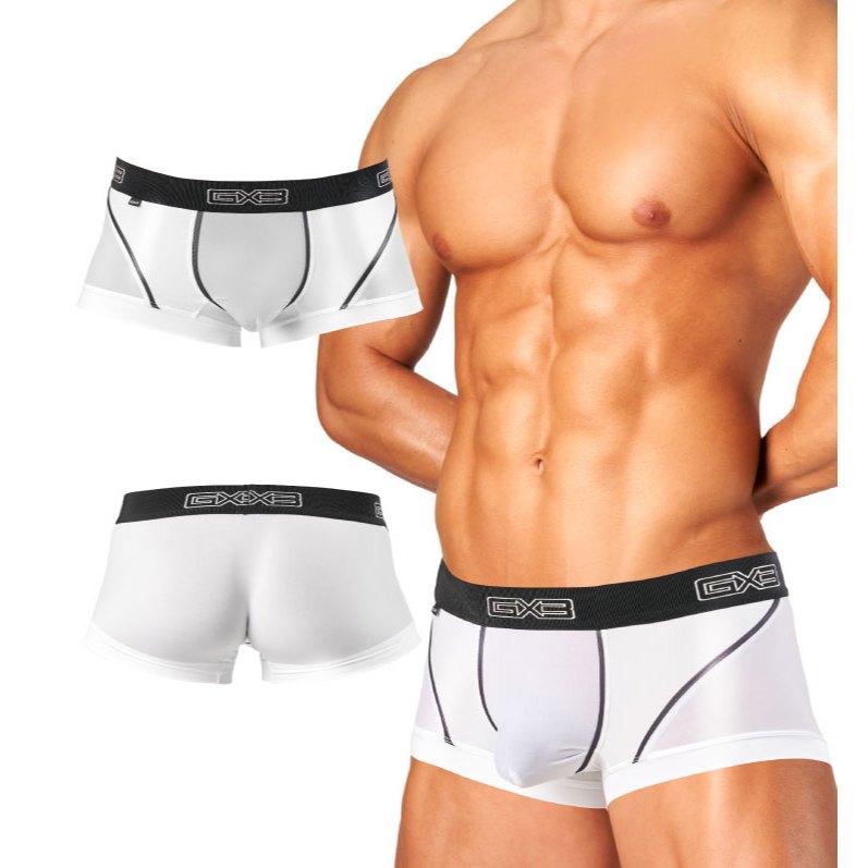 日本 GX3 FUSION 亮澤觸感黑白四角褲 輕薄透明內褲 流線型設計 超薄透視 2入 K2010-細節圖7