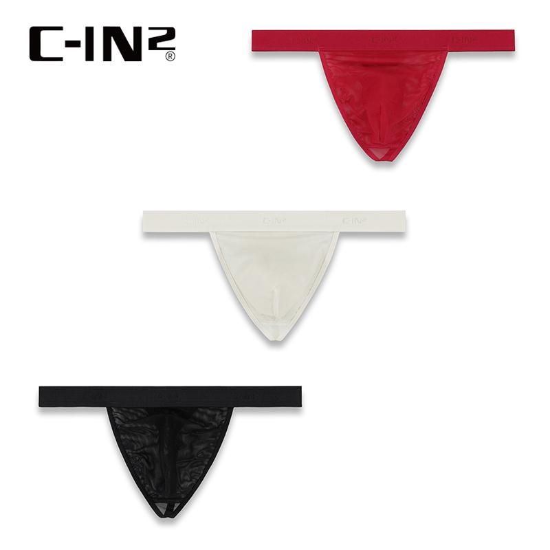 C-IN2 透視感 Sheer 時尚透網低腰丁字褲 CIN2 網眼後空丁字內褲 網狀透明內著 5702FA-細節圖2