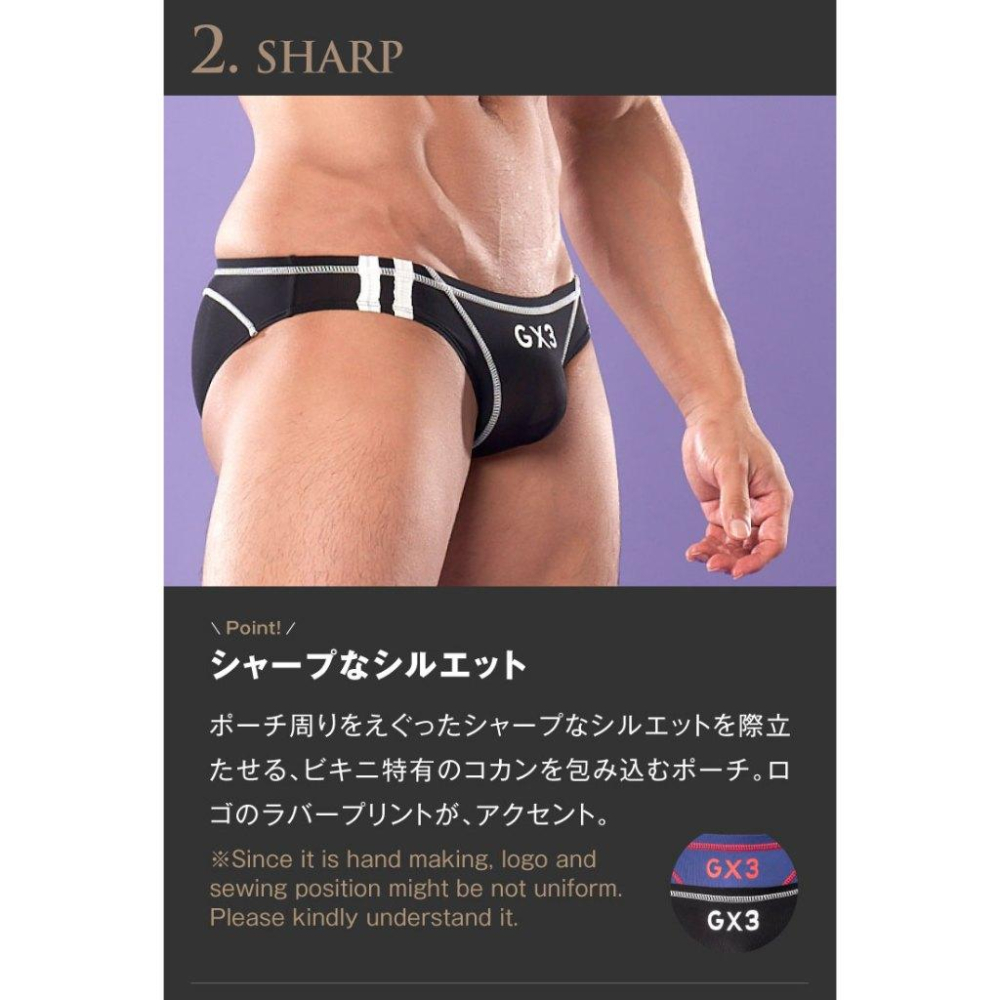 日本GX3 頂級親膚競速泳褲風比基尼三角褲 PRIME SKIN運動微透內褲 裸感 野裸 2入 K1797-細節圖4