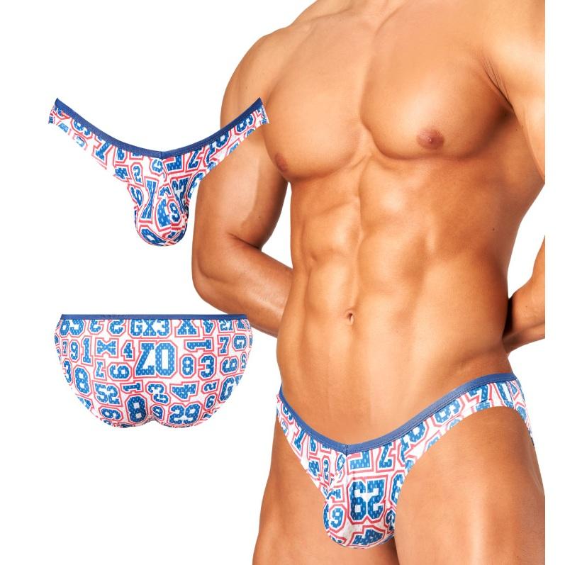 日本GX3 亮澤感數字設計V字修身比基尼三角褲 光澤運動男士內褲  3入 K1705-細節圖7