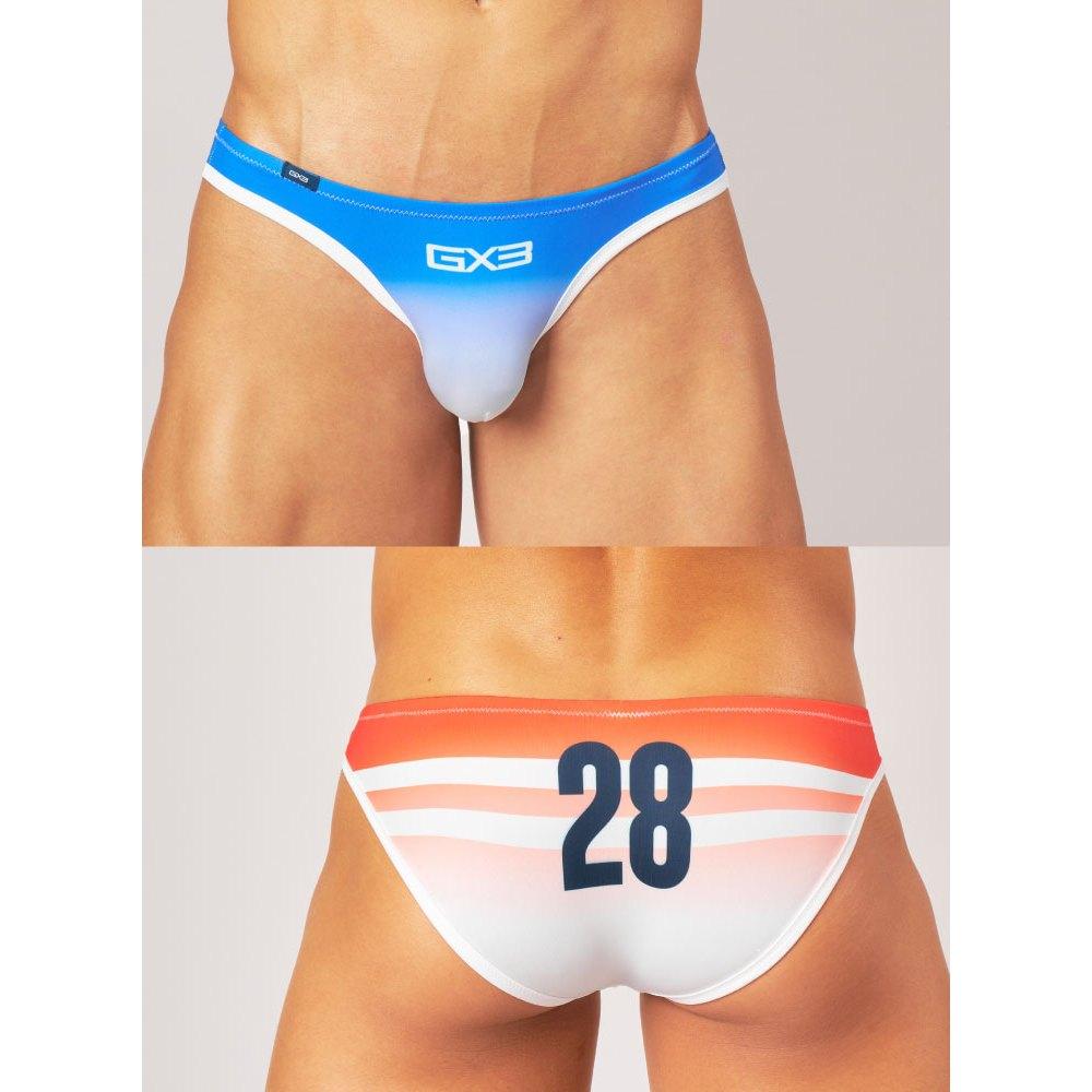 日本GX3 漸層V字銷身比基尼三角褲 海軍水手條紋設計內褲 2入 K2134-細節圖8