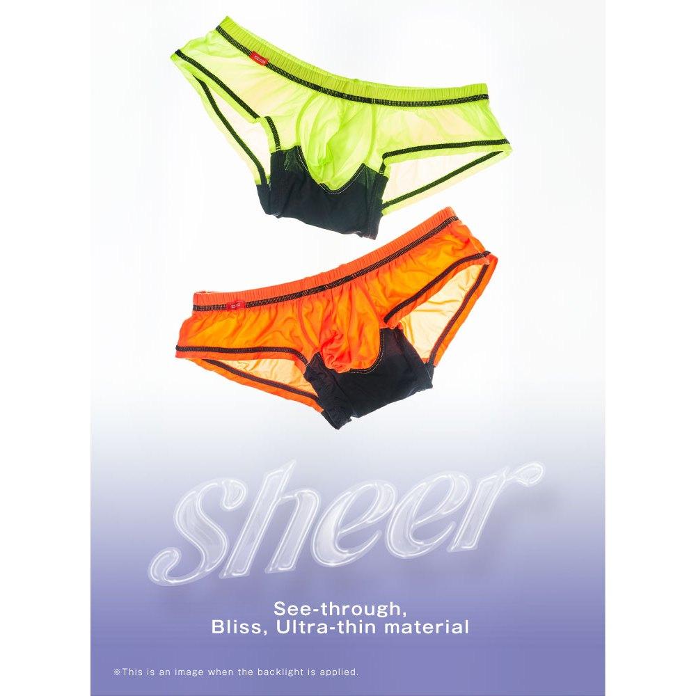 日本 GX3 SHEER 透感多彩超級低腰四角褲 經典運動透明內褲 極短平角褲 2入 K1742-細節圖2