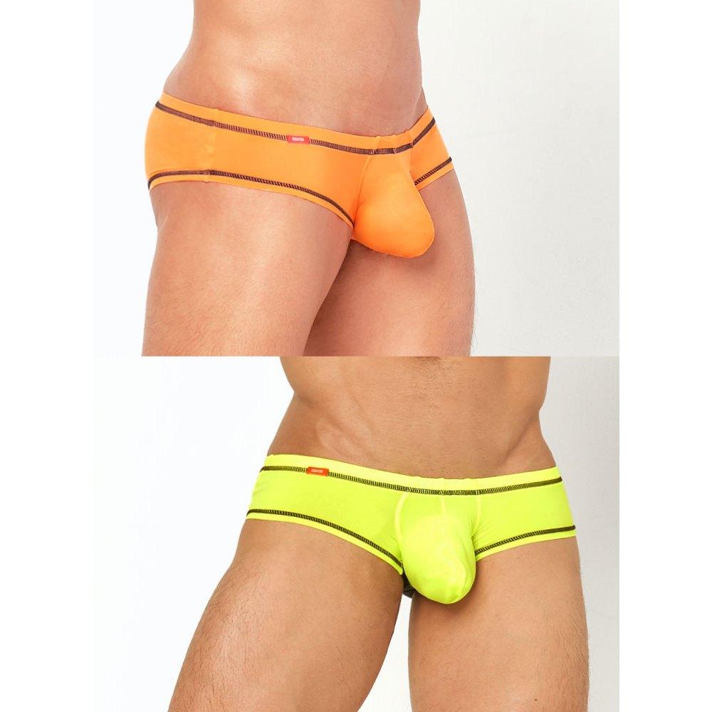 日本 GX3 SHEER 透感多彩超級低腰四角褲 經典運動透明內褲 極短平角褲 2入 K1742-細節圖7