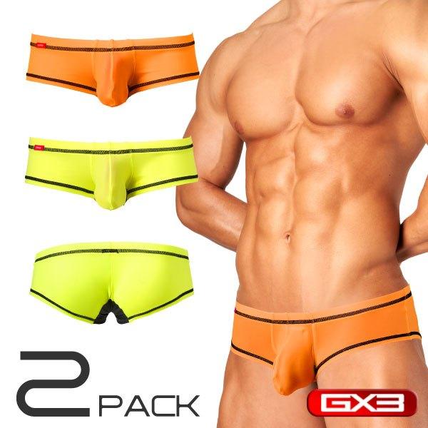 日本 GX3 SHEER 透感多彩超級低腰四角褲 經典運動透明內褲 極短平角褲 2入 K1742-細節圖8