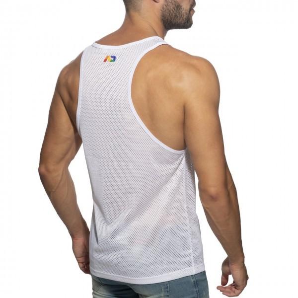 ADDICTED MAD PRIDE 網狀運動背心 AD健身網眼坦克背心 彩虹的驕傲 螢光背心 PU455-細節圖3