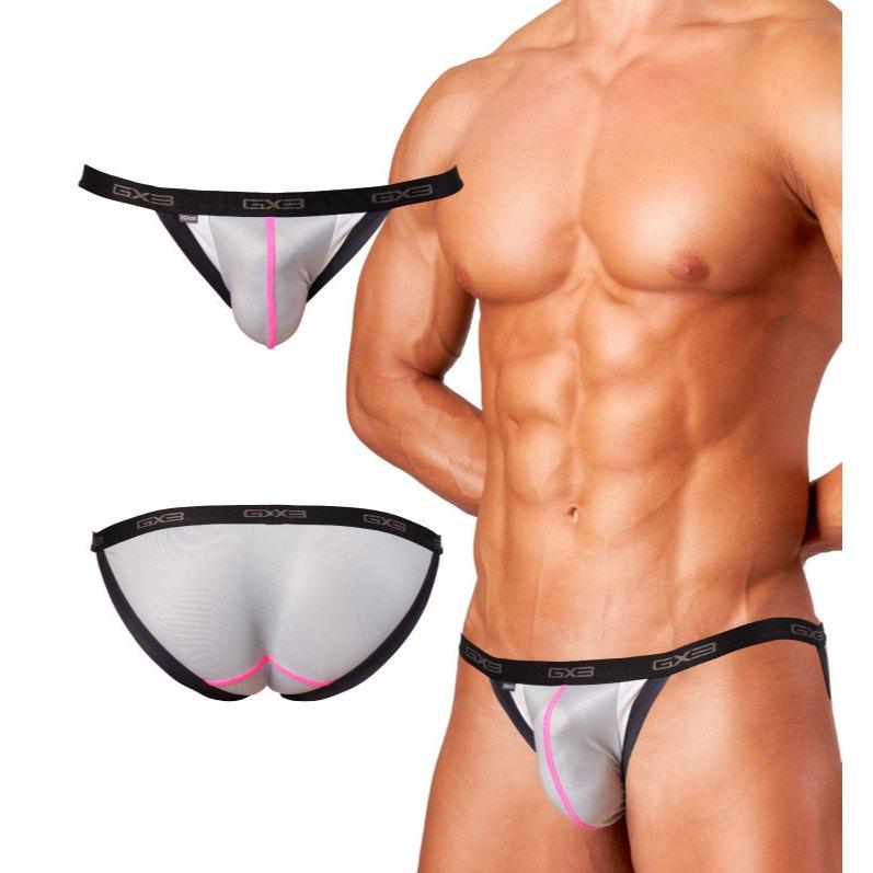 日本GX3 光澤霓虹多彩比基尼三角褲 金屬亮澤感運動比基尼內褲 2入 K2216-細節圖6