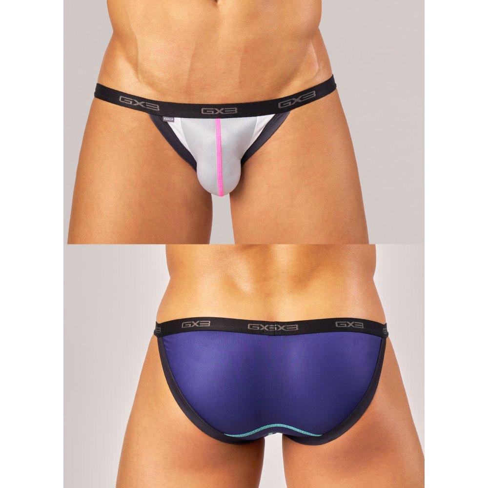 日本GX3 光澤霓虹多彩比基尼三角褲 金屬亮澤感運動比基尼內褲 2入 K2216-細節圖8