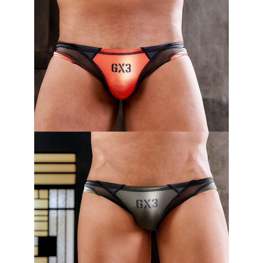 日本GX3 衝浪金屬光澤泳褲風網眼比基尼內褲 亮澤多彩運動網狀三角褲 2入 K1777-細節圖8