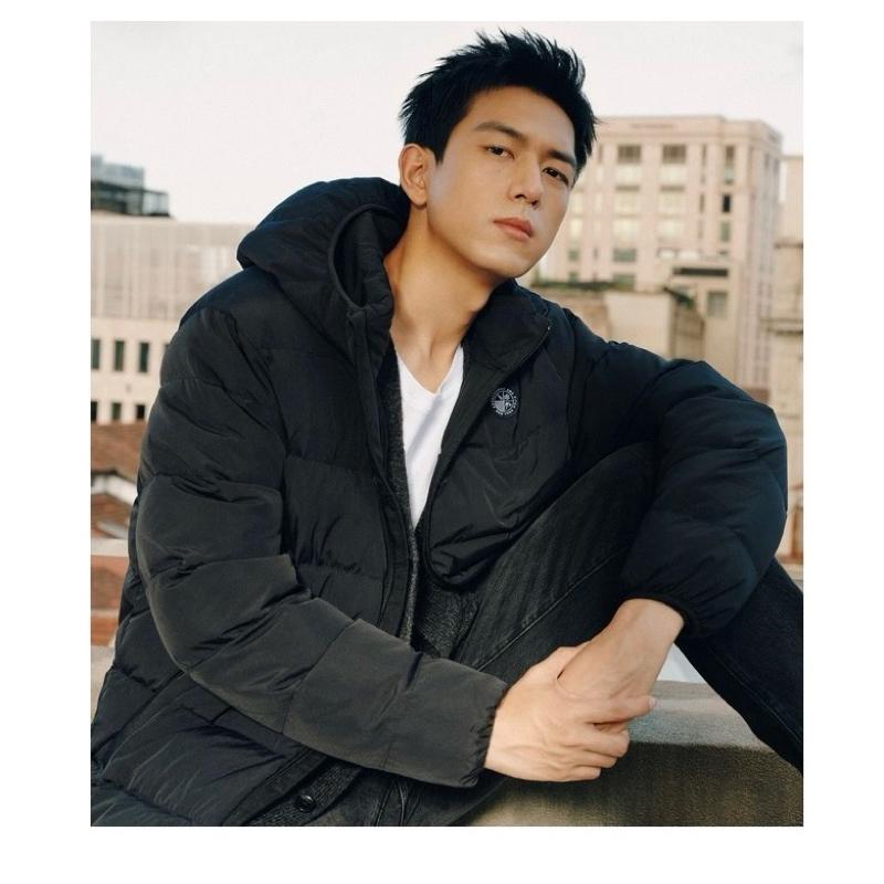 A&F 防風抗水羽絨外套 保暖連帽外套 夾克外套 男版L號-細節圖2