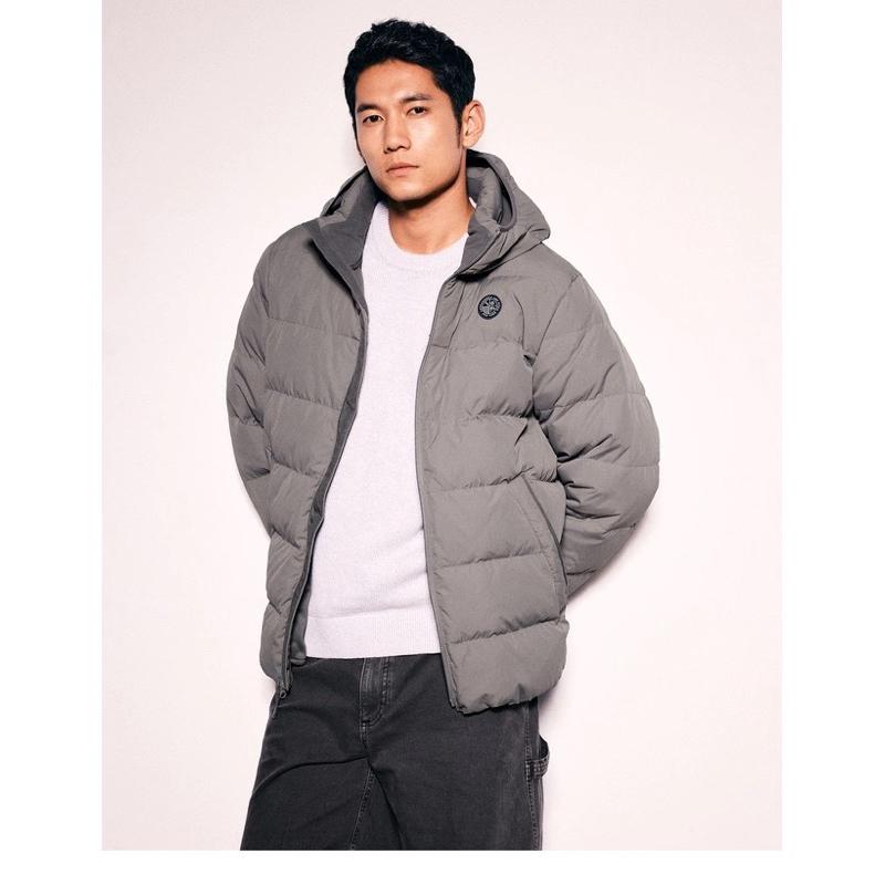 A&F 防風抗水羽絨外套 保暖連帽外套 夾克外套 男版L號-細節圖4