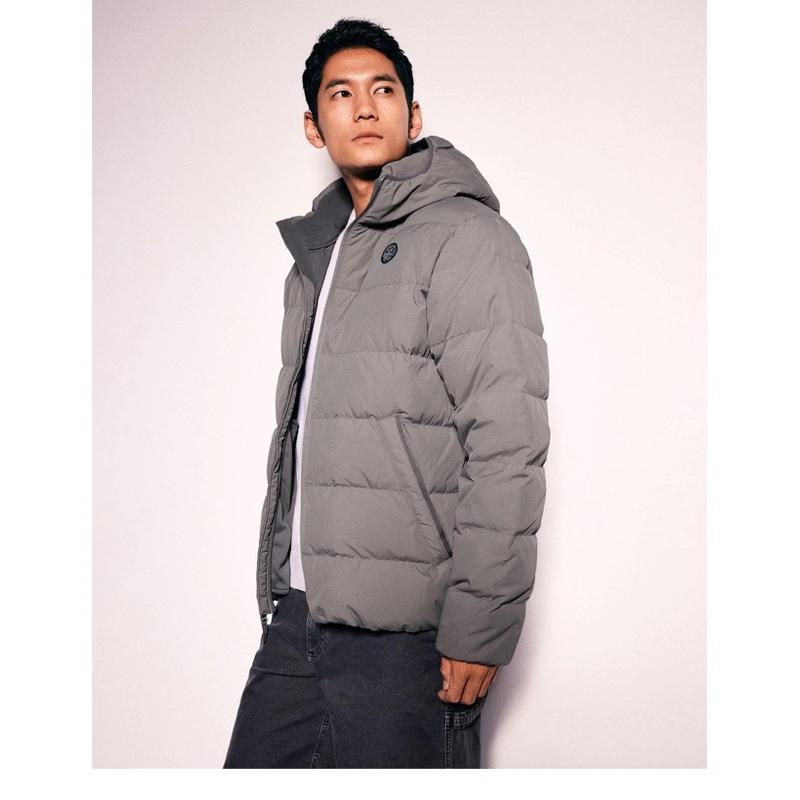 A&F 防風抗水羽絨外套 保暖連帽外套 夾克外套 男版L號-細節圖6