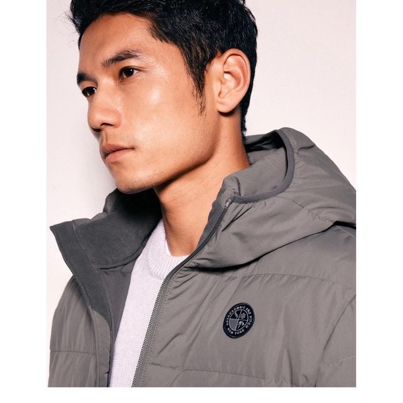 A&F 防風抗水羽絨外套 保暖連帽外套 夾克外套 男版L號-細節圖7