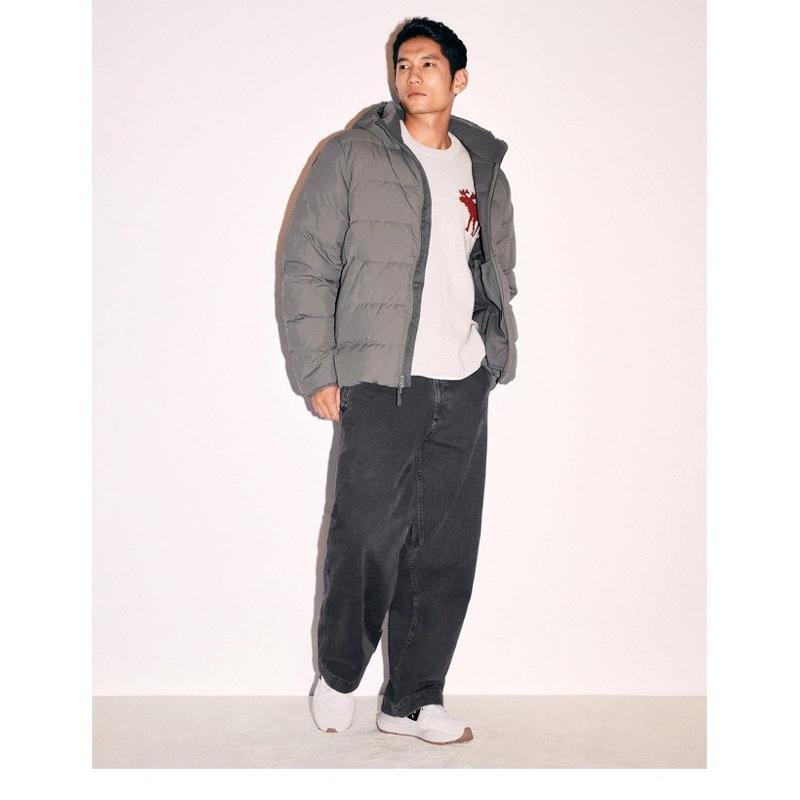 A&F 防風抗水羽絨外套 保暖連帽外套 夾克外套 男版L號-細節圖8