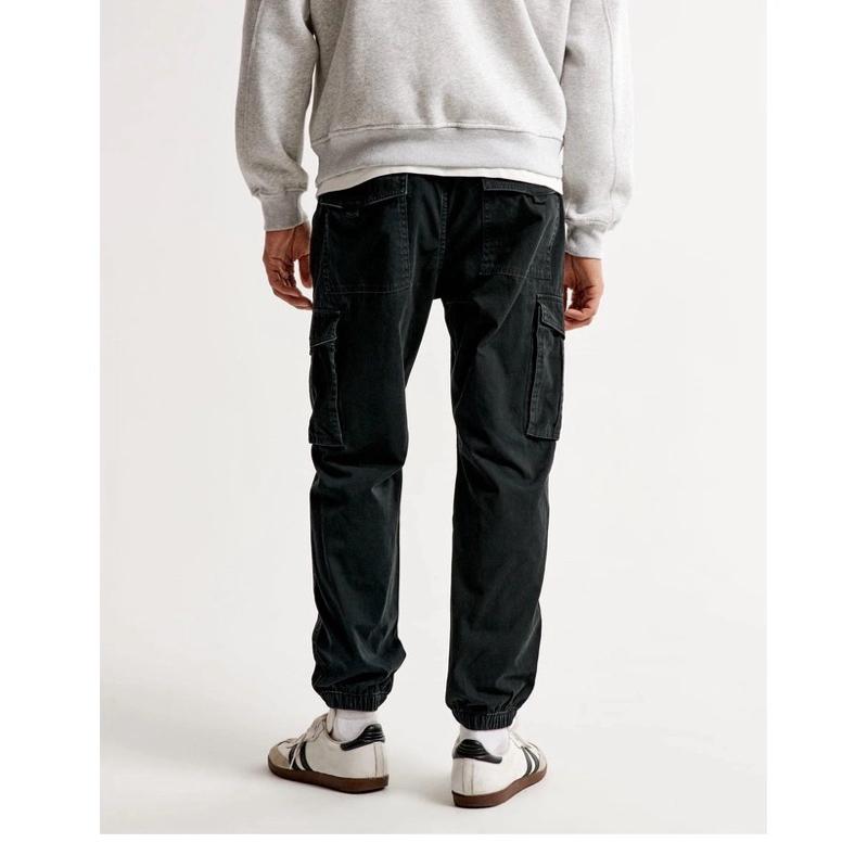 Hollister 多口袋工作褲 工裝慢跑運動褲 束口長褲 休閒卡其褲 男版M號-細節圖7