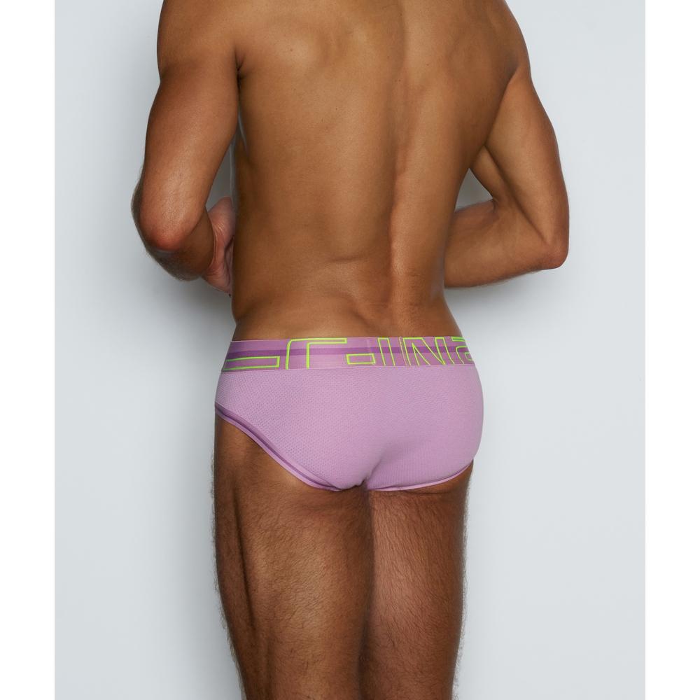 【C-IN2】Zen Low Rise Brief 霓虹低腰網眼三角褲 CIN2高彈性三角內褲 螢光色 C3213-細節圖4
