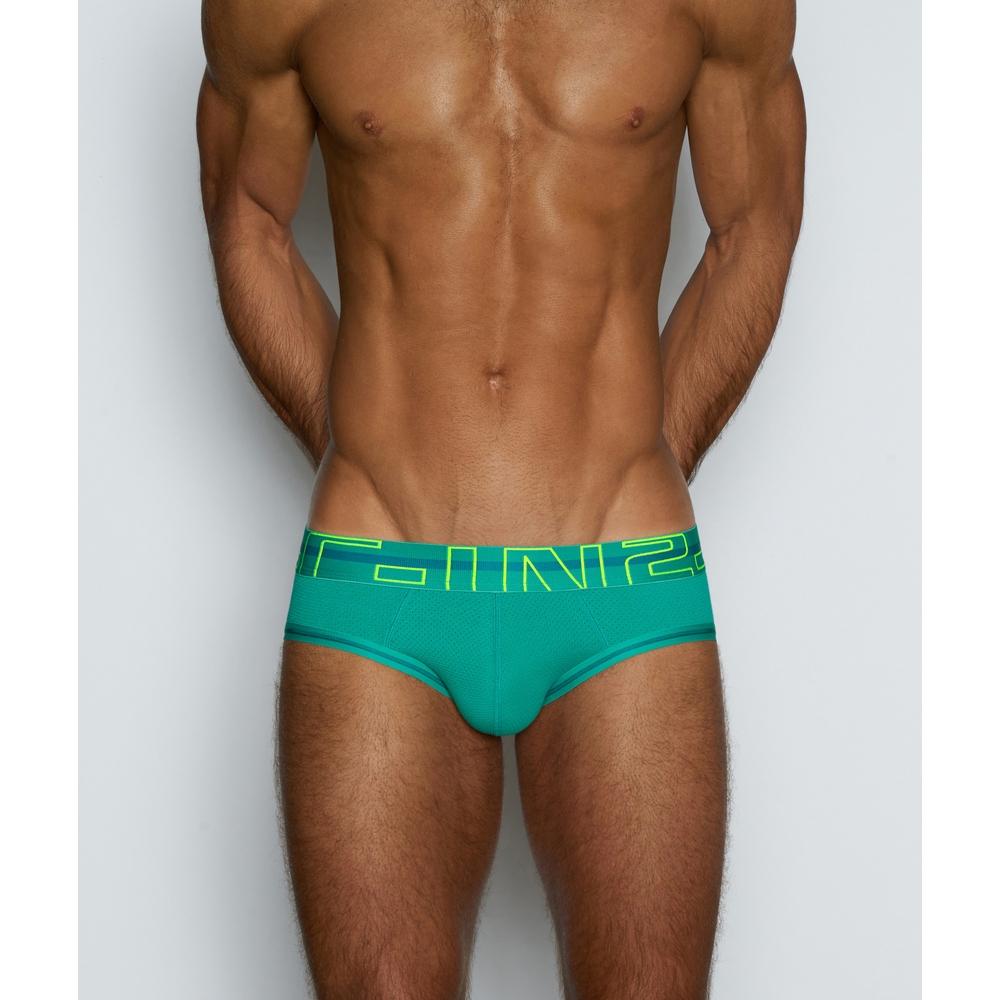 【C-IN2】Zen Low Rise Brief 霓虹低腰網眼三角褲 CIN2高彈性三角內褲 螢光色 C3213-細節圖6