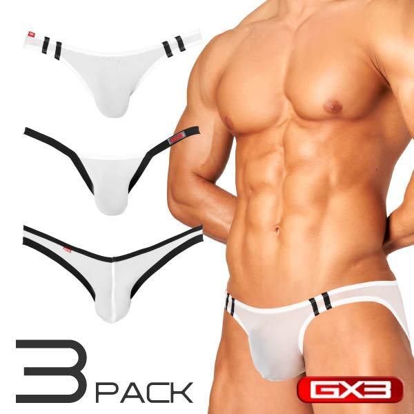 日本 GX3  AIRSKIN 空氣感白色比基尼三角褲 V字比基尼 火辣比基尼 輕薄透明內褲 3入 K1850-細節圖2
