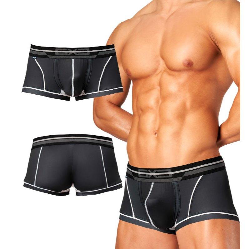 日本GX3 BLACK DRY 黑白色四角內褲 純色平角內褲 2入 K2143-細節圖8