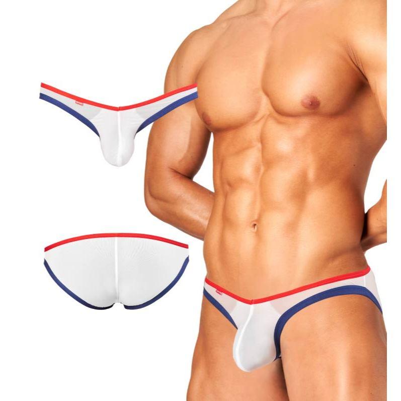 日本 GX3 AIRSKIN 多彩V-FIT比基尼三角褲 輕薄透明V字內褲 健美褲風格運動內著 2入 K1837-細節圖6