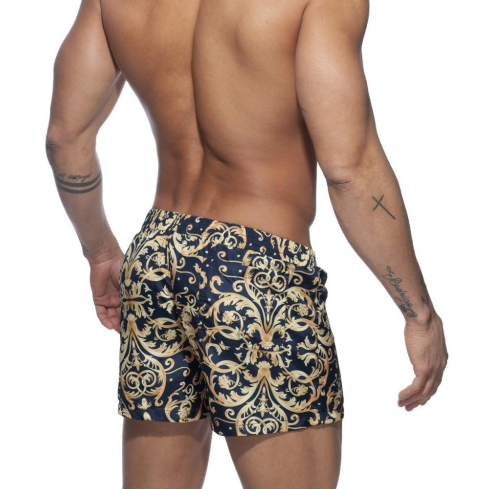 ADDICTED 凡爾賽宮運動泳褲 AD華麗凡爾賽游泳短褲 富麗堂皇海灘褲 高貴質感沙灘褲 ADS205-細節圖3