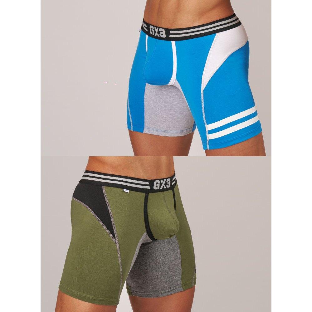 日本 GX3 TOUGH 長腿平口褲 長版四角內褲 運動內搭褲  競技摔角褲  2入 K2165-細節圖8