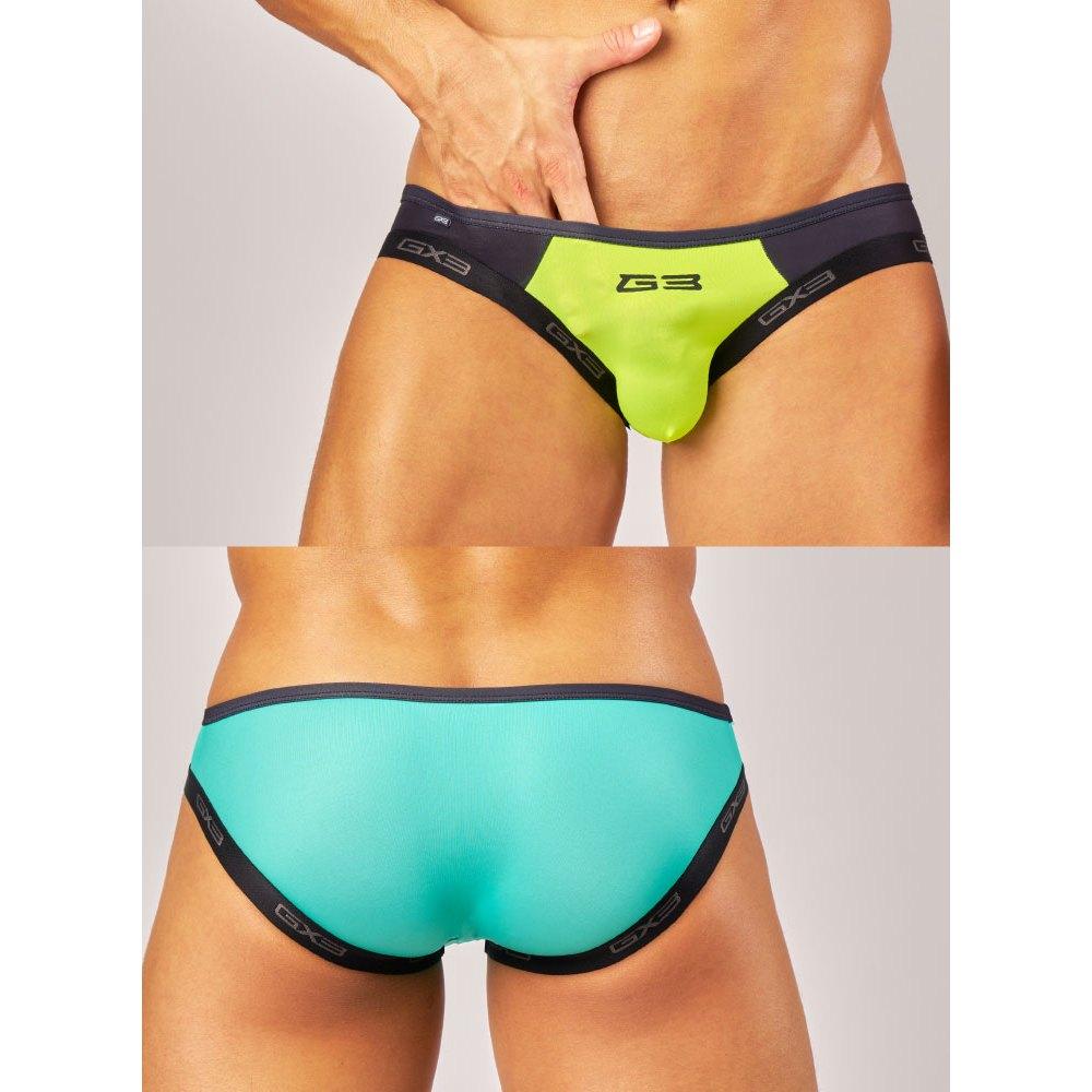 日本GX3 光澤霓虹比基尼三角褲 金屬亮澤感運動比基尼內褲 2入 K2218-細節圖6