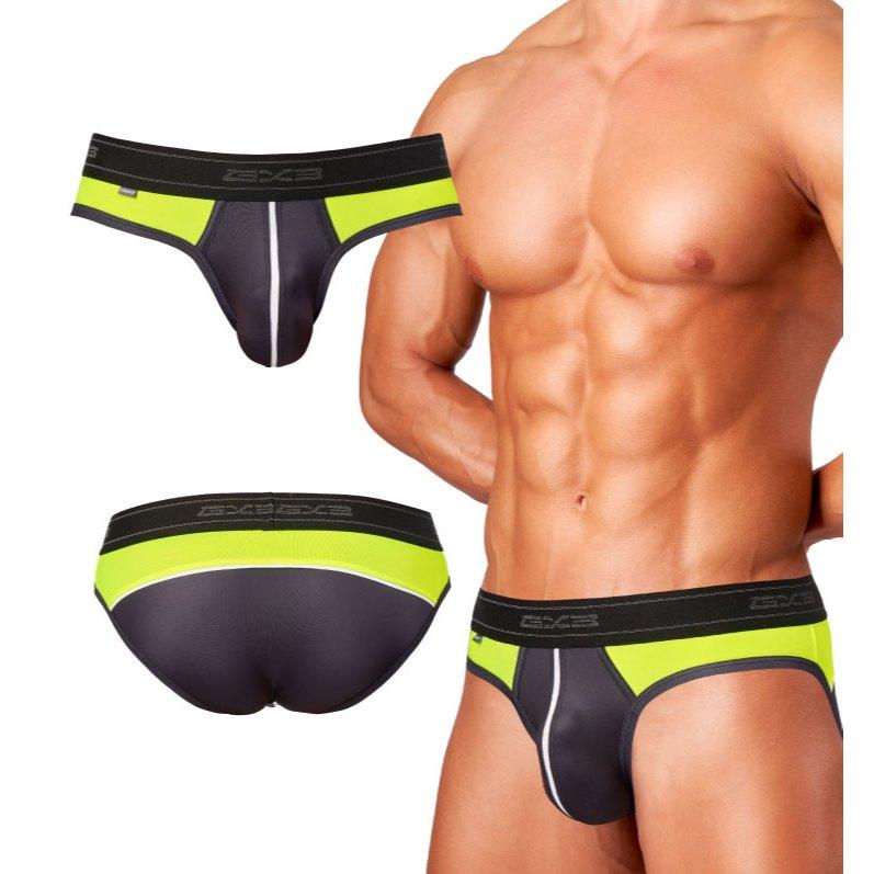 日本GX3 光澤霓虹多彩三角褲 金屬亮澤感運動內褲 2入 K2215-細節圖6