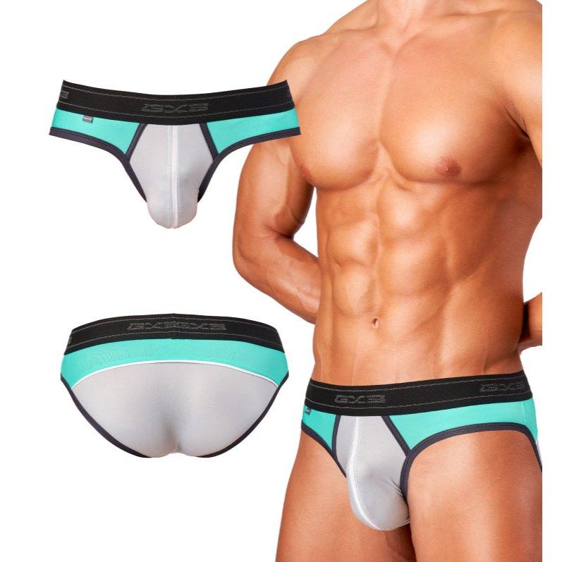 日本GX3 光澤霓虹多彩三角褲 金屬亮澤感運動內褲 2入 K2215-細節圖7